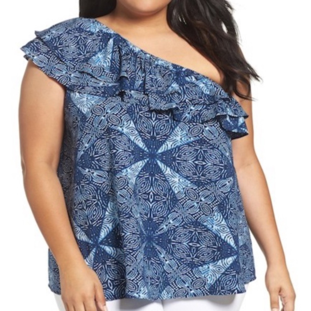 Sejour One Shoulder Blouse Sz 22W